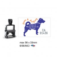 Multi Color Self Inking Stamp 5206, 56x33MM